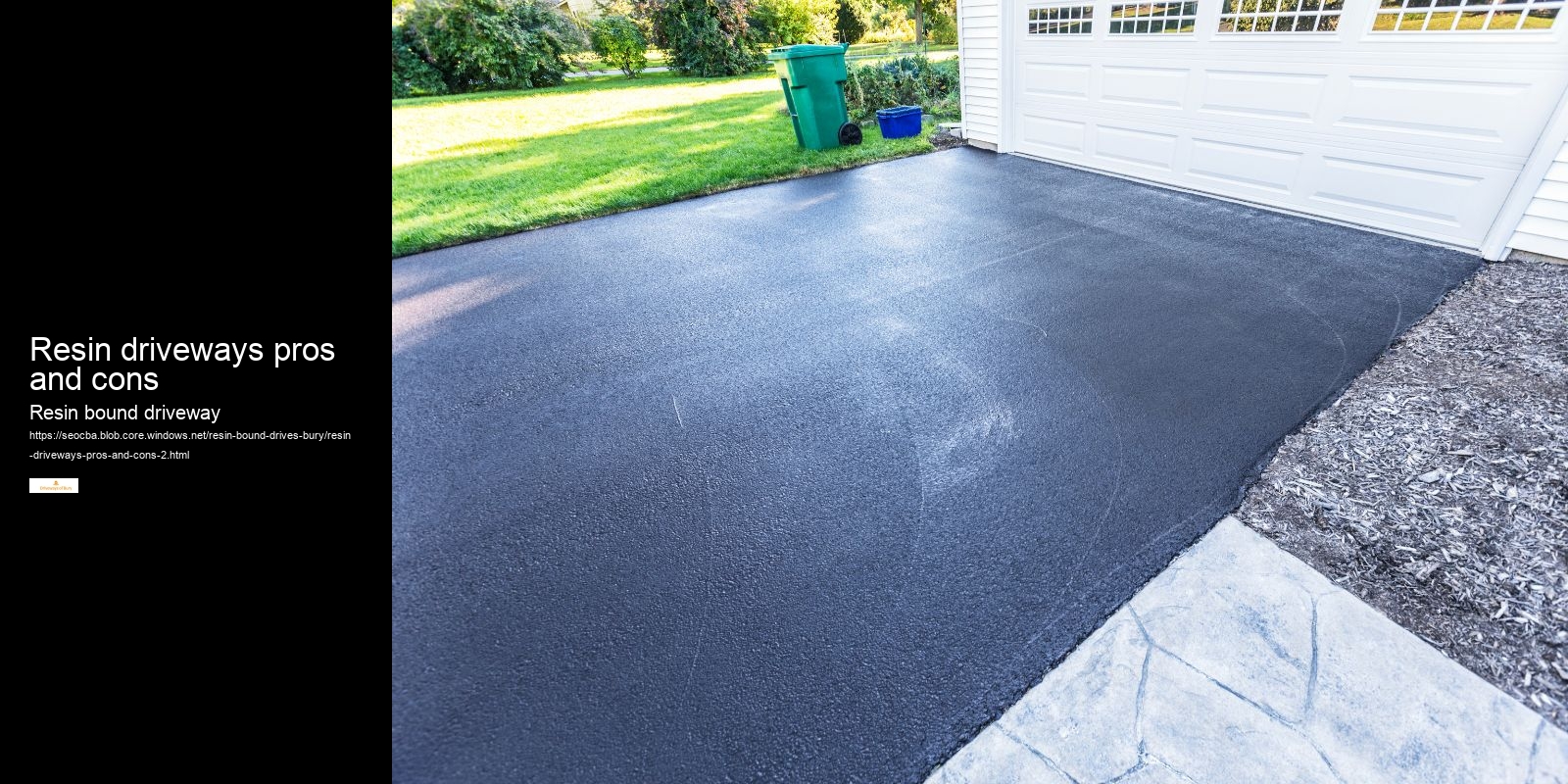 Resin driveways pros and cons